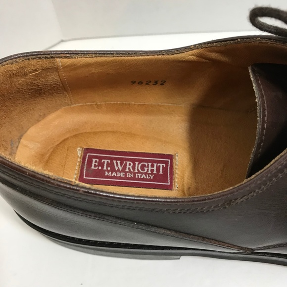 E.T. Wright Cap Toe Brown Shoes Size 14 S Italy main image 7